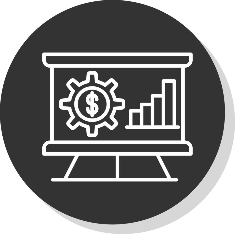 Money Analytics Glyph Due Circle Icon Design vector