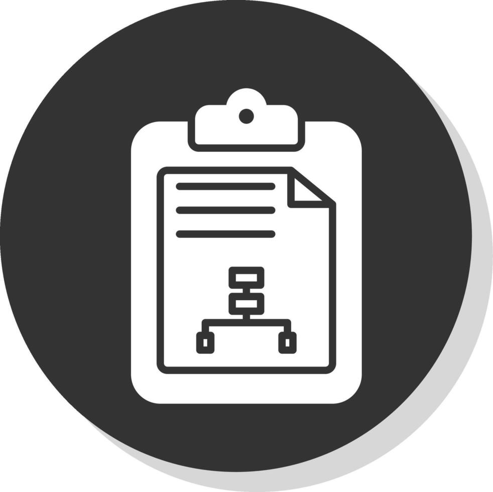 File Glyph Shadow Circle Icon Design vector