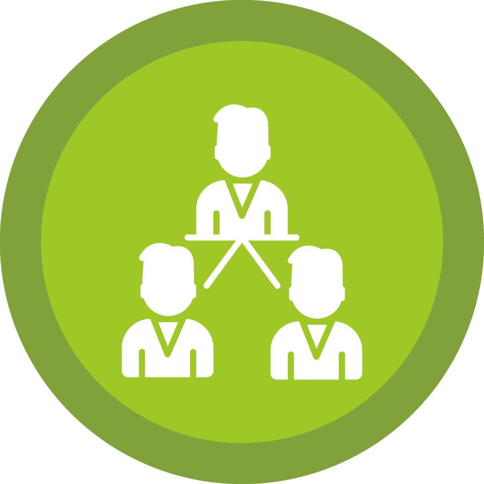 Seo Group Glyph Due Circle Icon Design vector