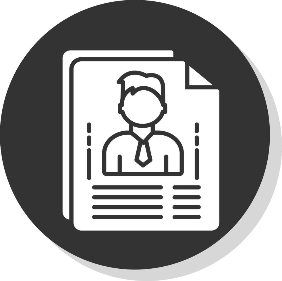 Planner Glyph Shadow Circle Icon Design vector