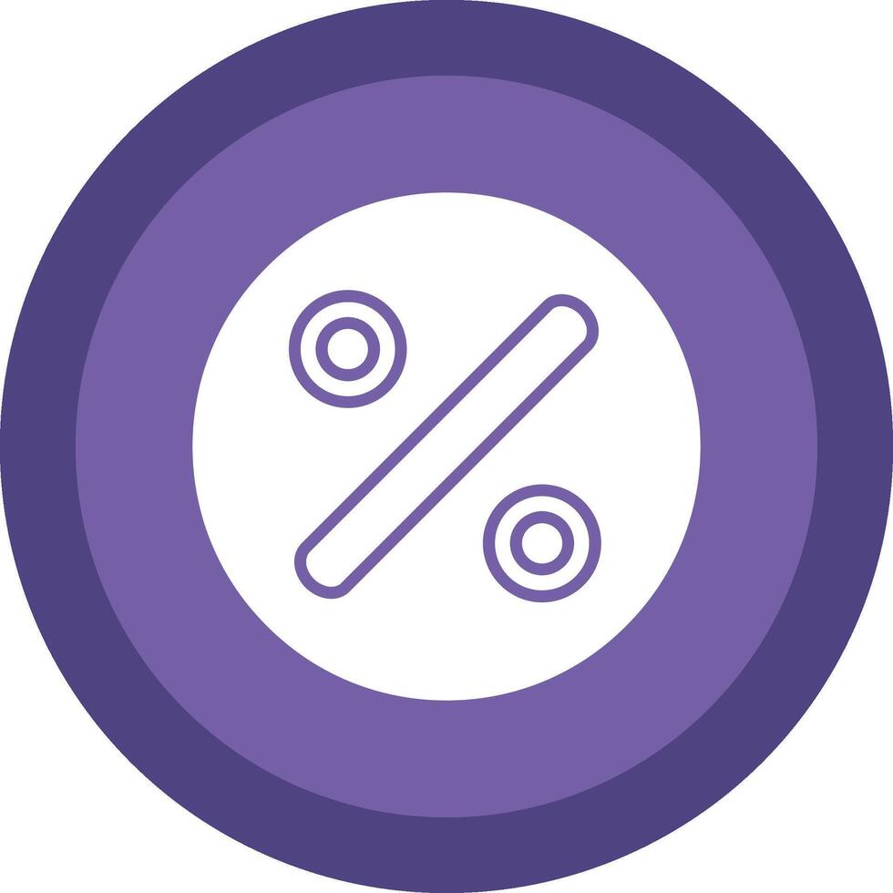 Divide Glyph Due Circle Icon Design vector