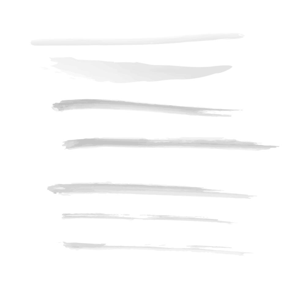 Set of collection strikethrough straight lines, pencil pen drawing lines vector