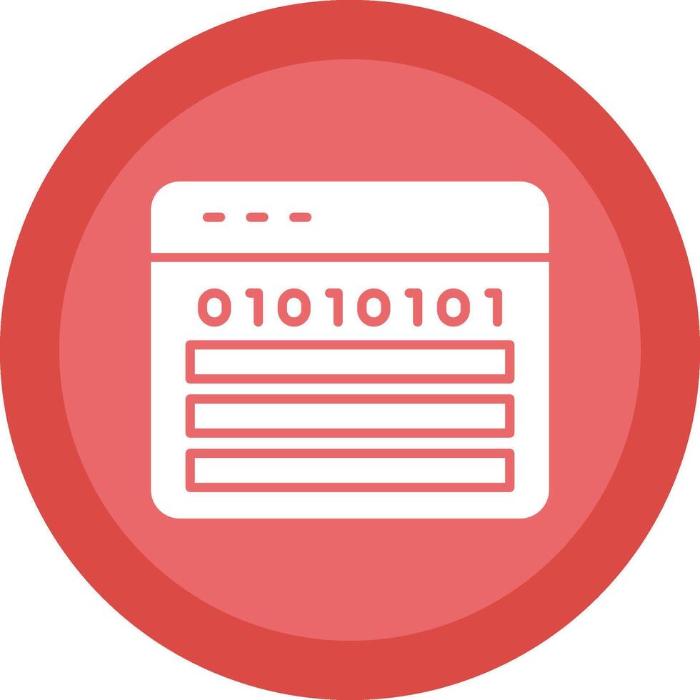 Web Programming Glyph Due Circle Icon Design vector