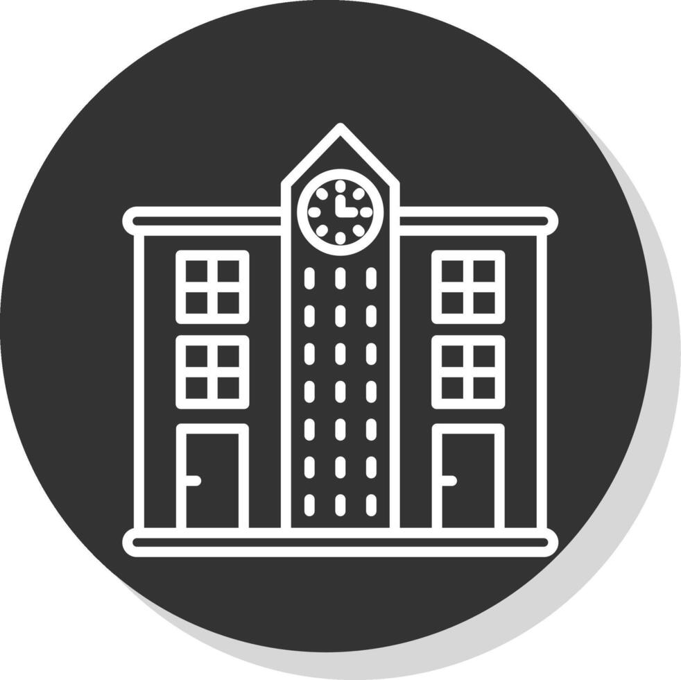 Skyscrapers Glyph Due Circle Icon Design vector