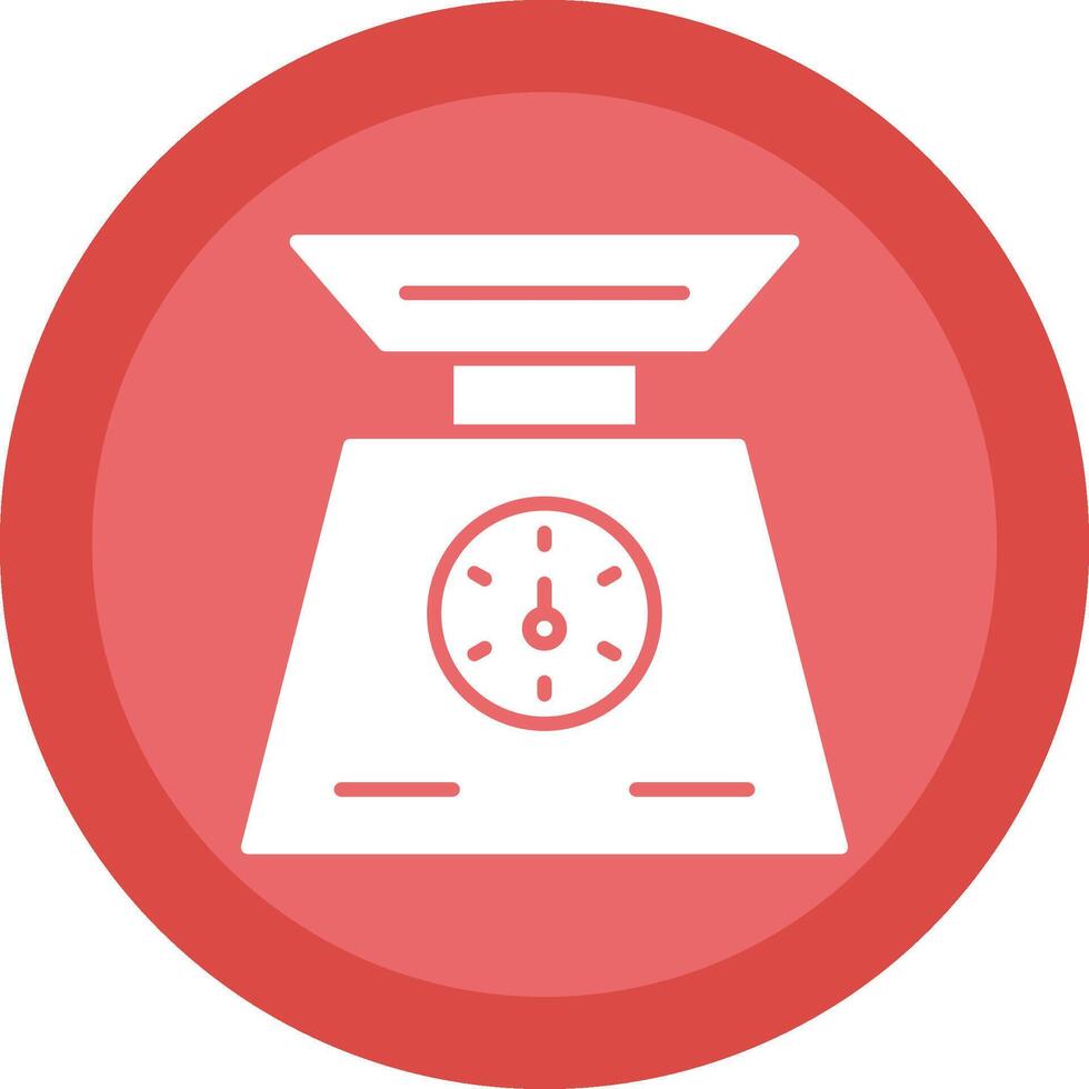 Weigh Scale Glyph Due Circle Icon Design vector