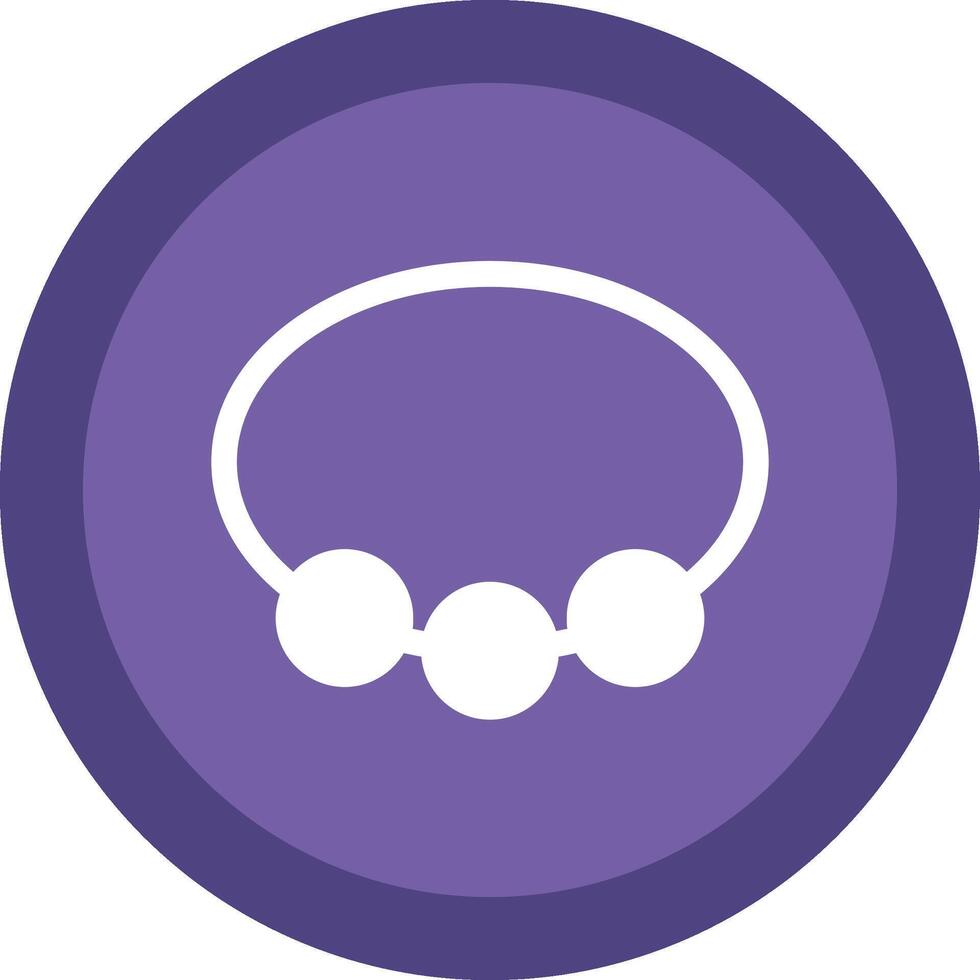 Bangle Glyph Due Circle Icon Design vector