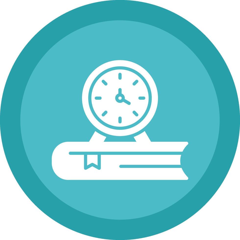 Punctuation Glyph Due Circle Icon Design vector