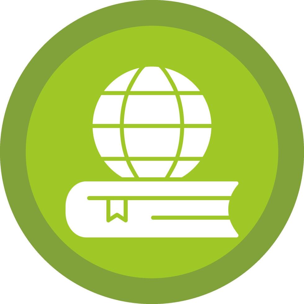 Global Education Glyph Due Circle Icon Design vector