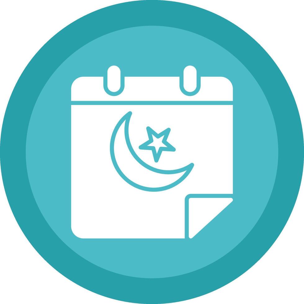 Calendar Glyph Due Circle Icon Design vector