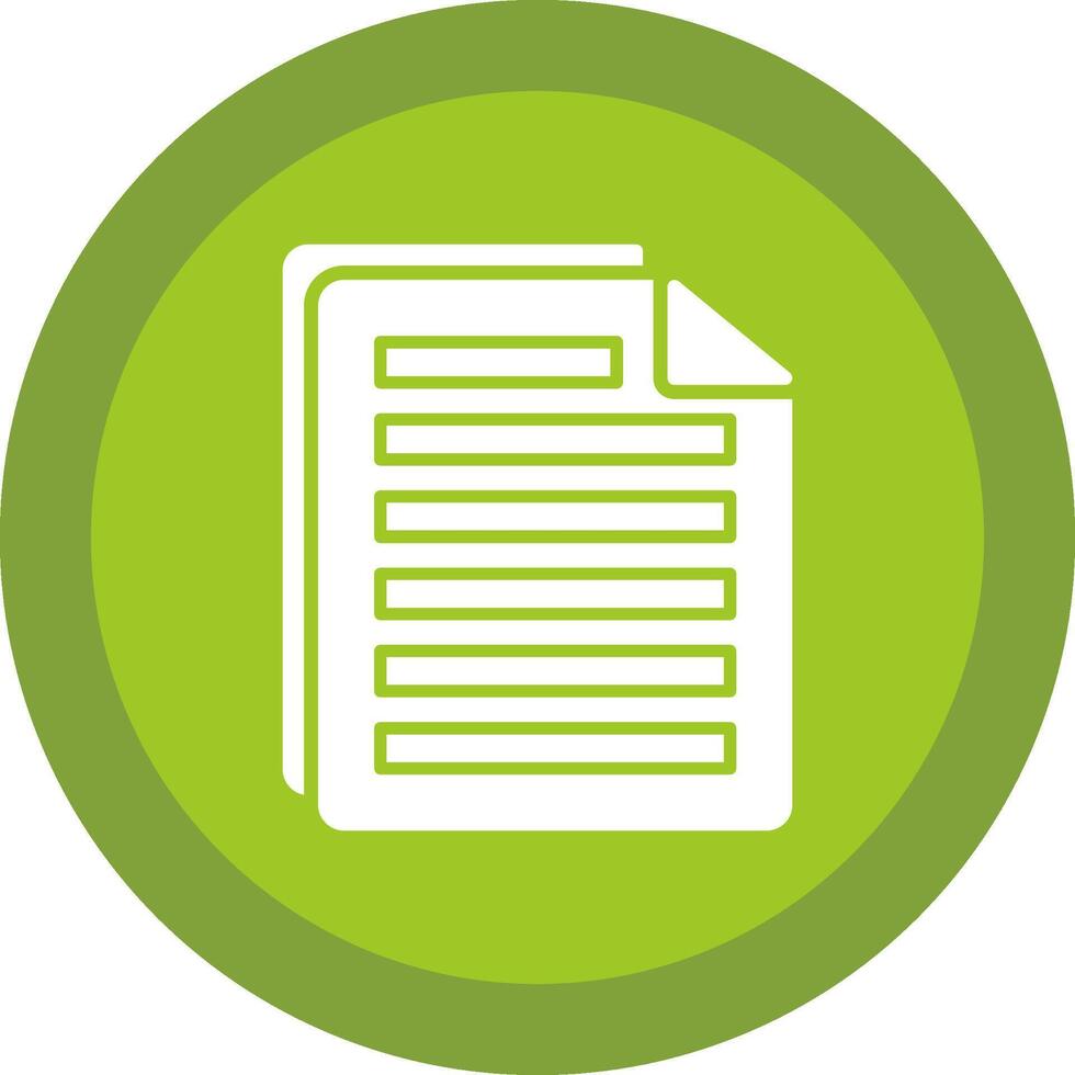 File Glyph Due Circle Icon Design vector