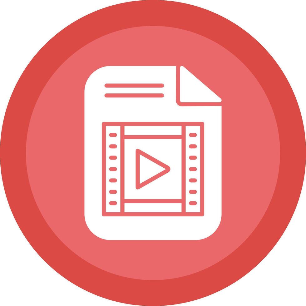 File Glyph Due Circle Icon Design vector