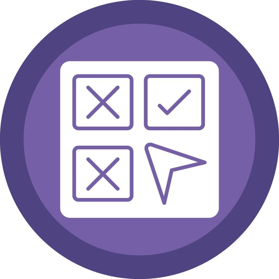 Selection Glyph Due Circle Icon Design vector