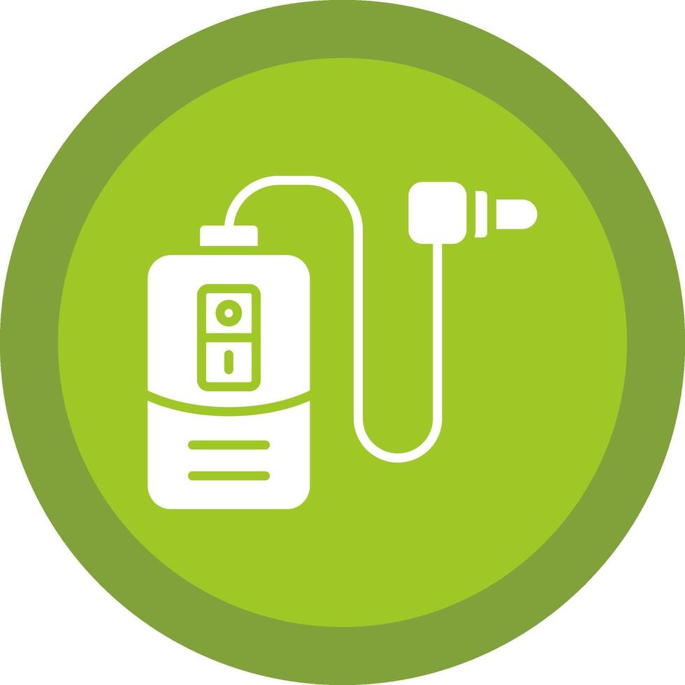 Timer Glyph Due Circle Icon Design vector