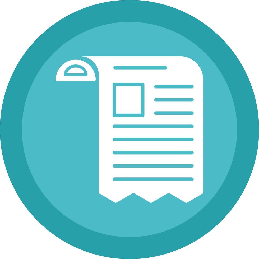 Order Glyph Due Circle Icon Design vector