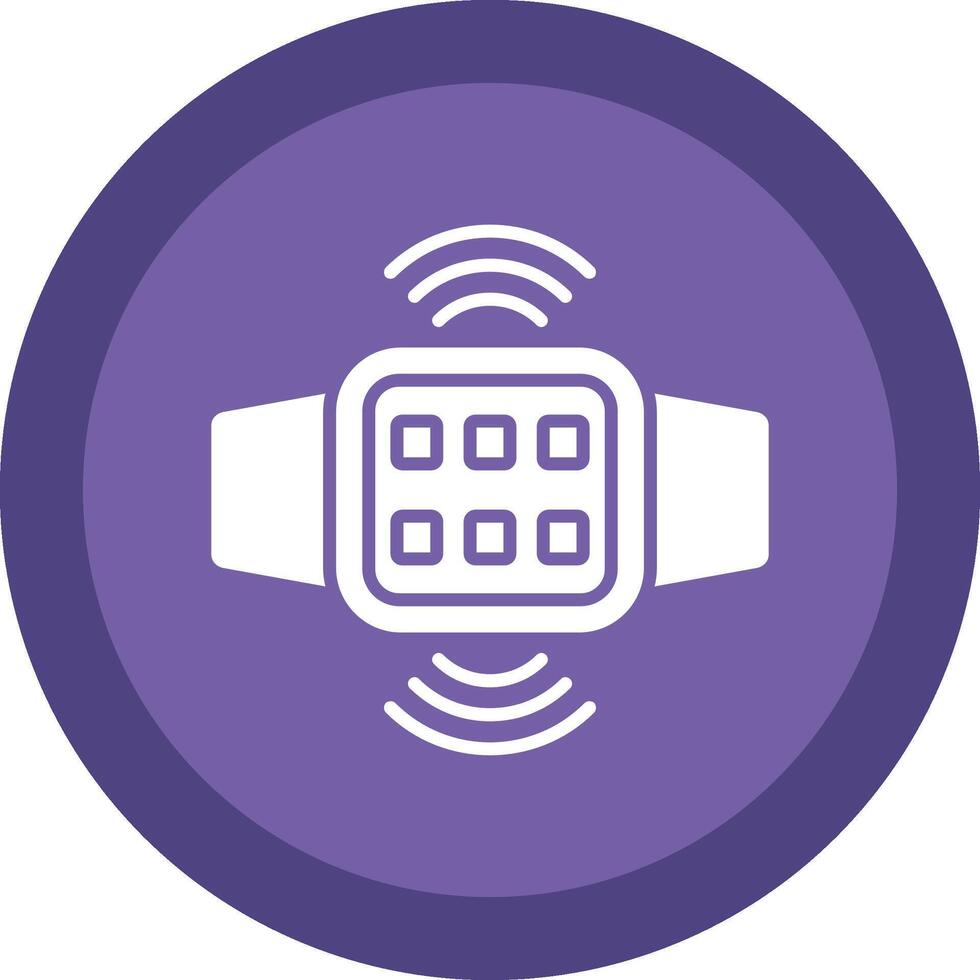 Connection Glyph Due Circle Icon Design vector