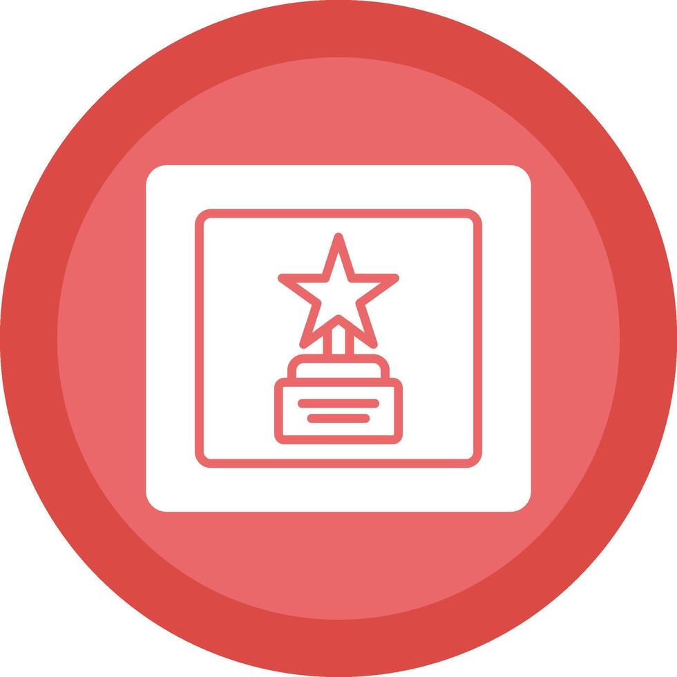Frame Glyph Due Circle Icon Design vector