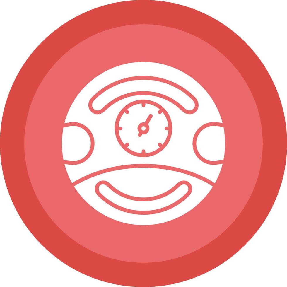 Gauge Glyph Due Circle Icon Design vector