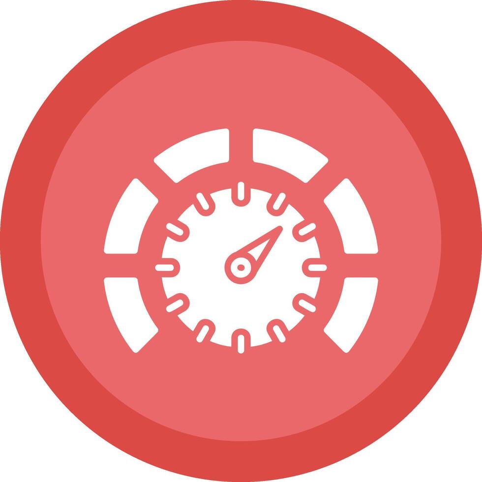 Thermostat Glyph Due Circle Icon Design vector