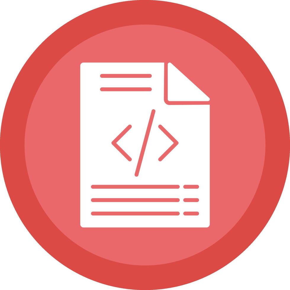 Coding Glyph Due Circle Icon Design vector