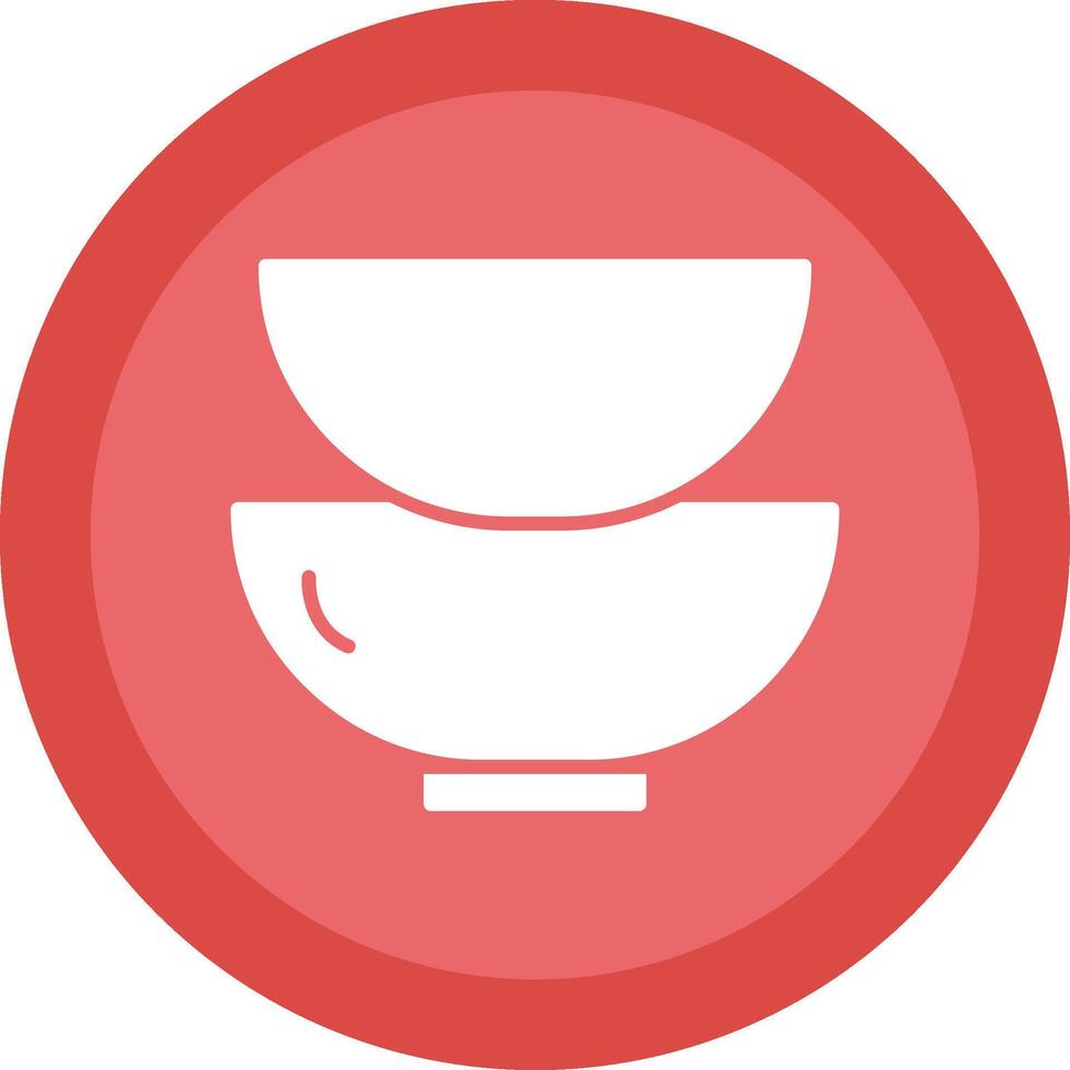 Dishes Glyph Due Circle Icon Design vector