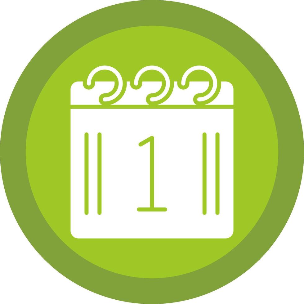 Salary Day Glyph Due Circle Icon Design vector