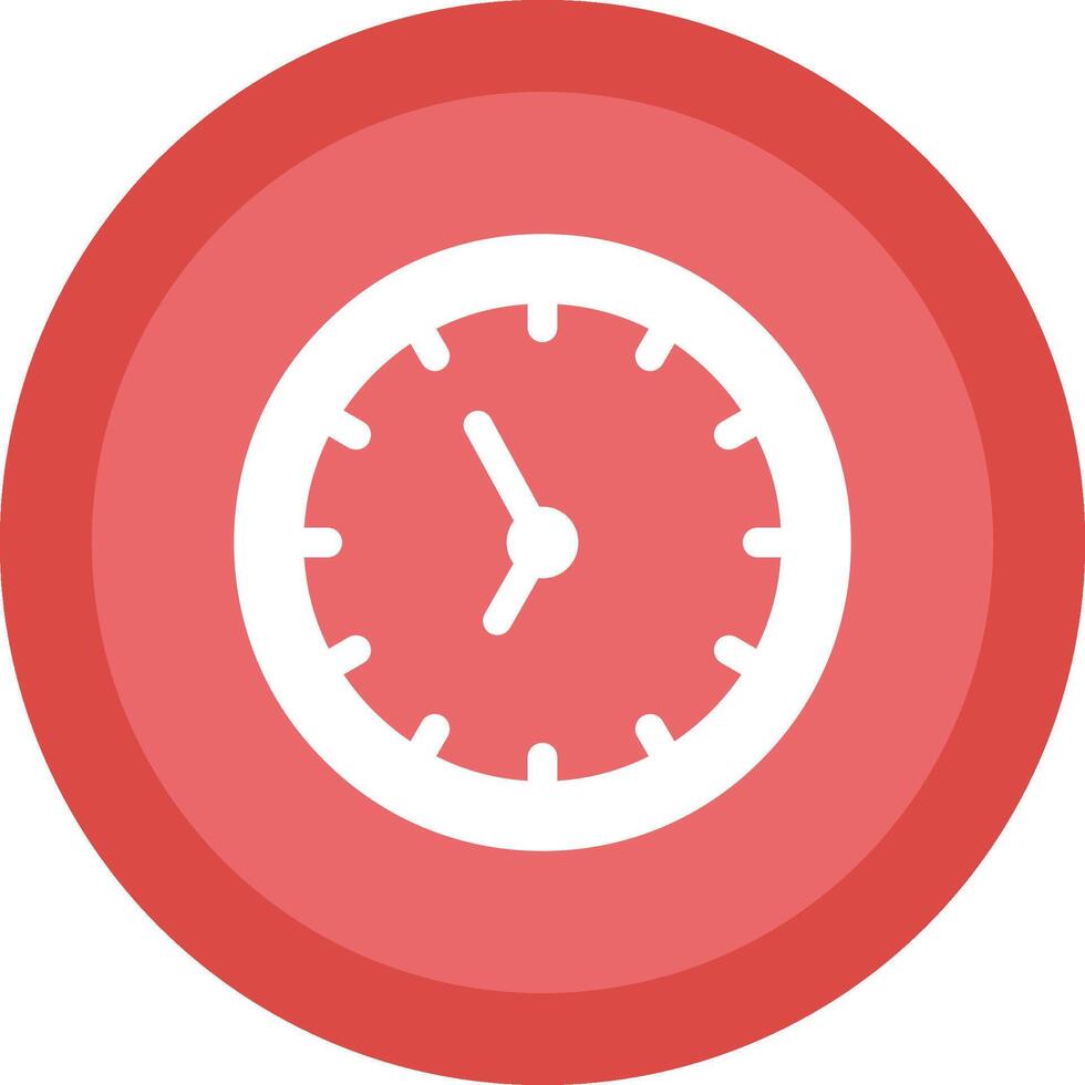 Clock Glyph Due Circle Icon Design vector