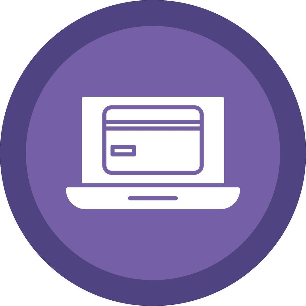 OnLine Circle Multi Circle Payment Glyph Due Circle Icon Design vector