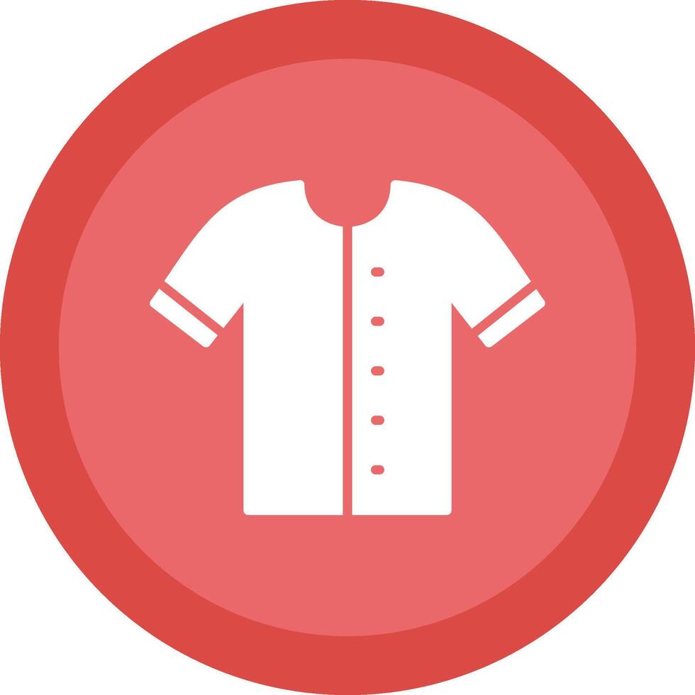 Shirt Glyph Due Circle Icon Design vector