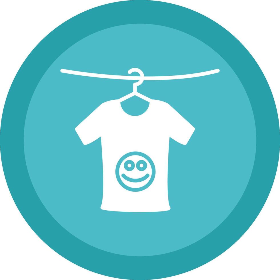 Clothes Glyph Due Circle Icon Design vector