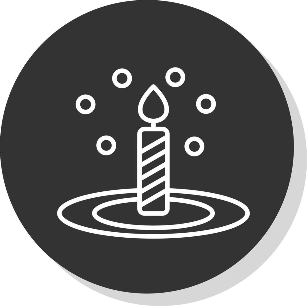 Bunsen Burner Glyph Due Circle Icon Design vector