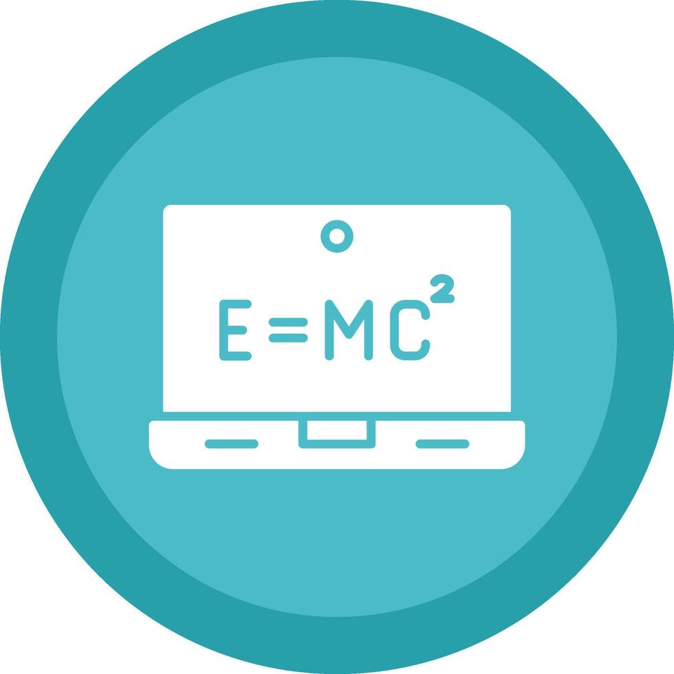 Equation Glyph Due Circle Icon Design vector