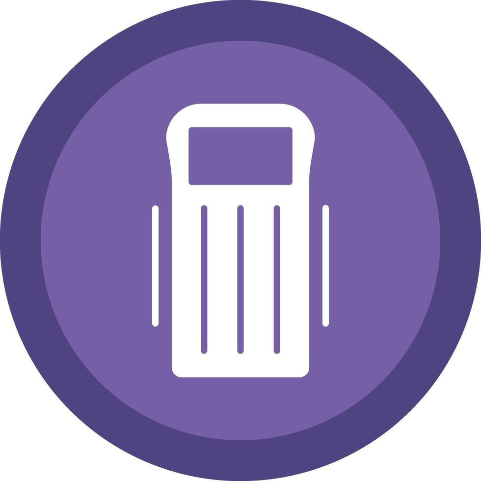 Float Glyph Due Circle Icon Design vector