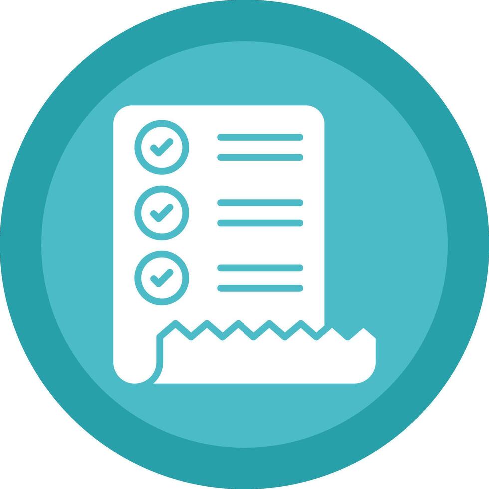 Check List Glyph Due Circle Icon Design vector