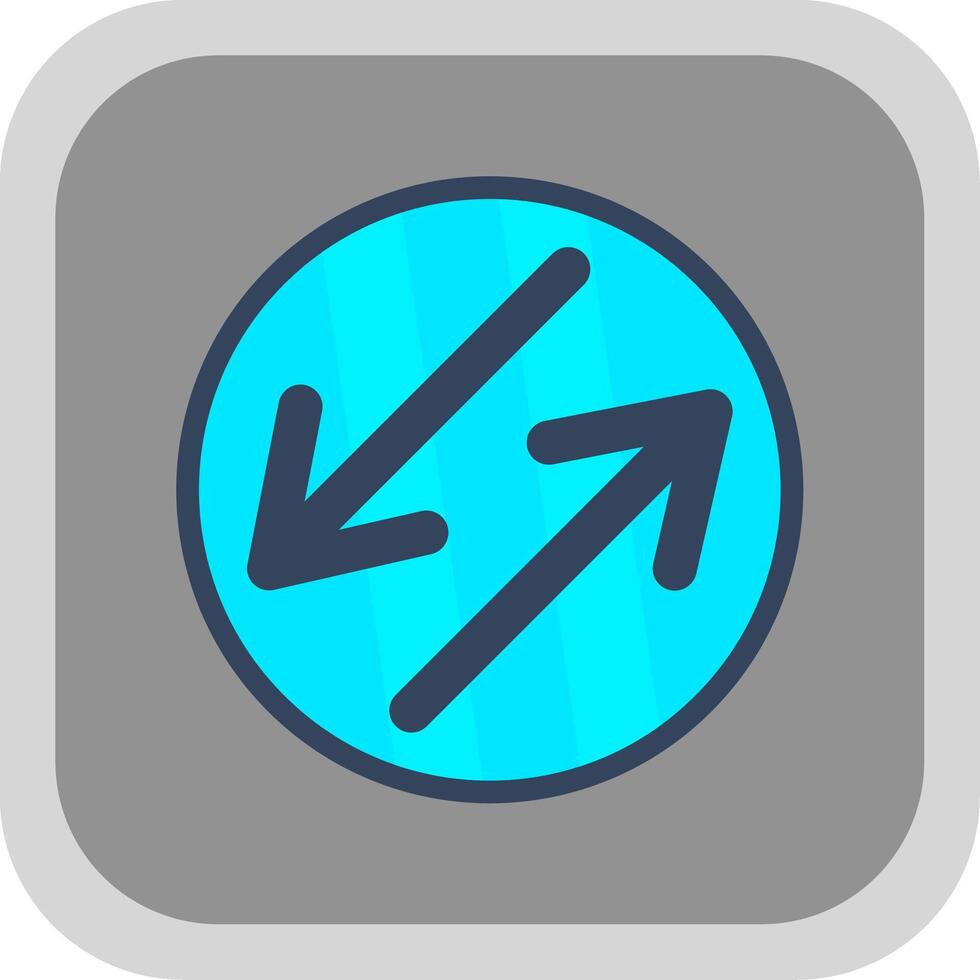 Swap Flat round corner Icon Design vector