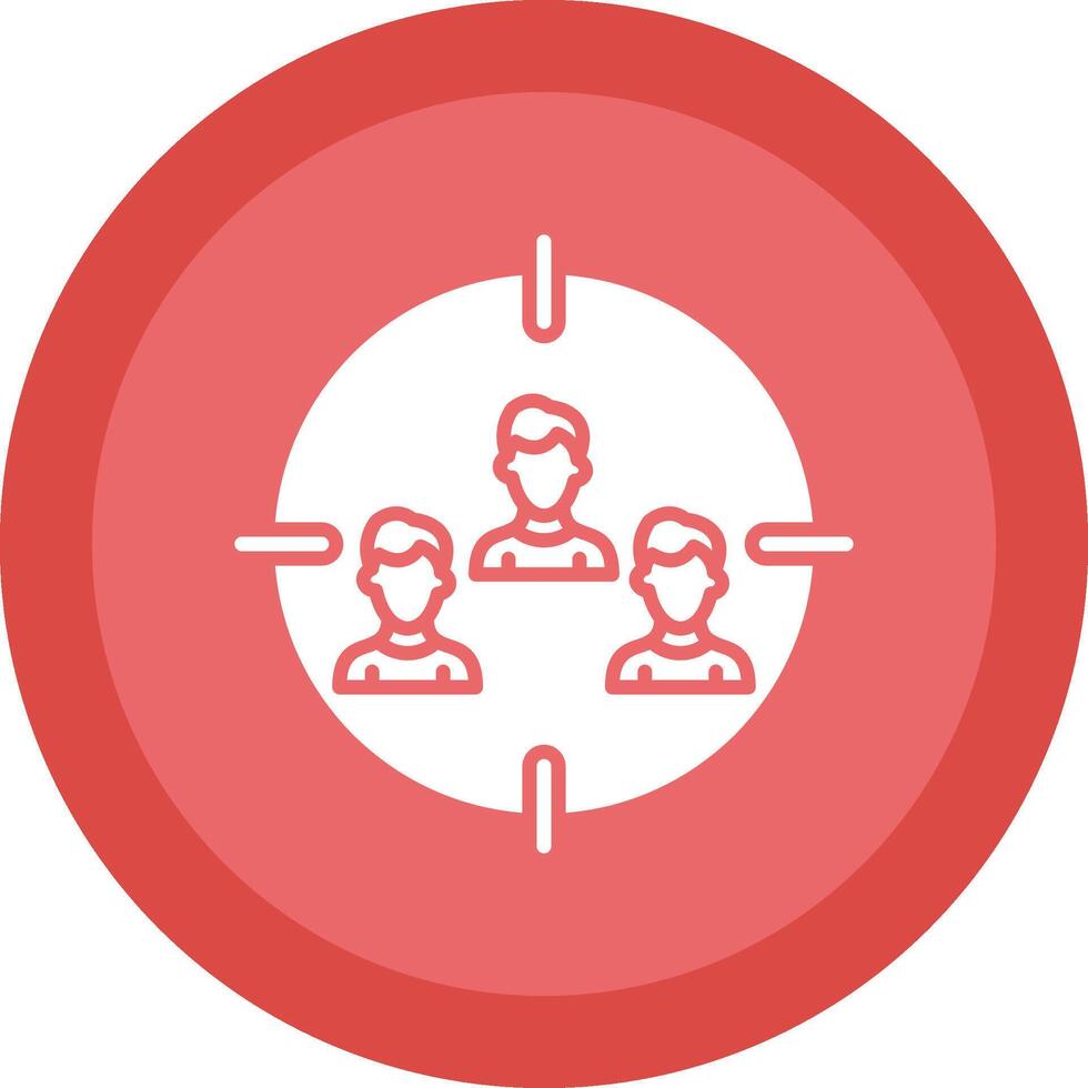 Foreman Gear Glyph Due Circle Icon Design vector
