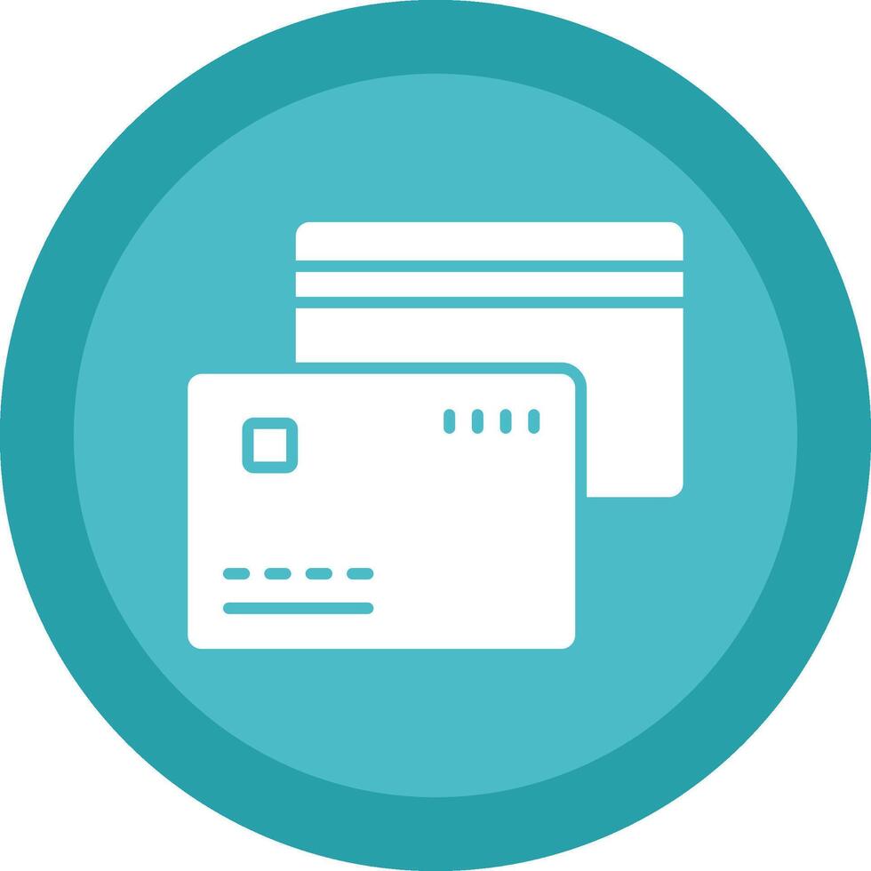 Debit Cards Glyph Due Circle Icon Design vector