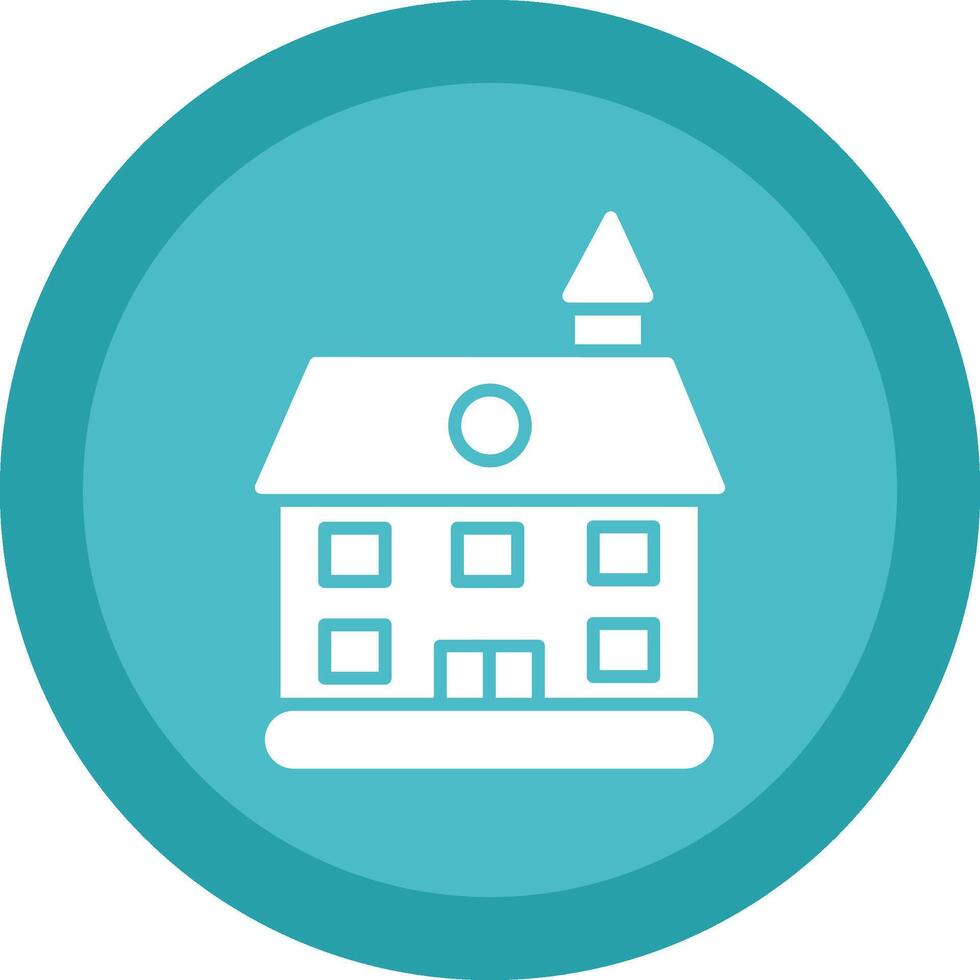 Private Guest House Glyph Due Circle Icon Design vector