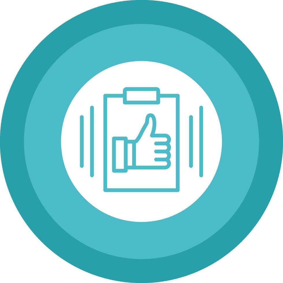 Competence Glyph Due Circle Icon Design vector