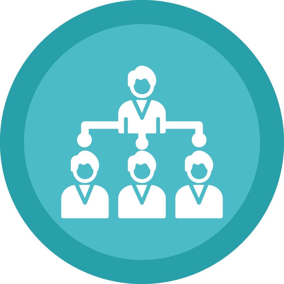 Company Structure Glyph Due Circle Icon Design vector
