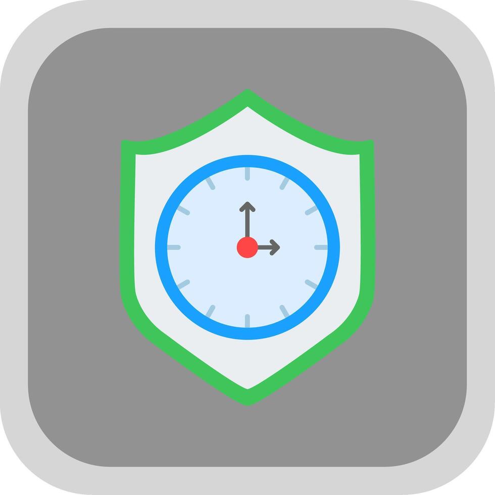 Reliablity Flat round corner Icon Design vector