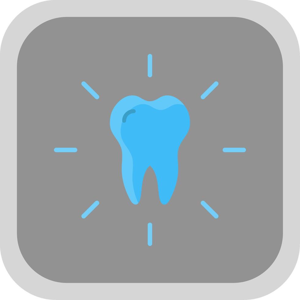 Dental Care Flat round corner Icon Design vector