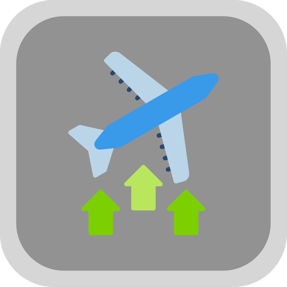 On Air Flat round corner Icon Design vector
