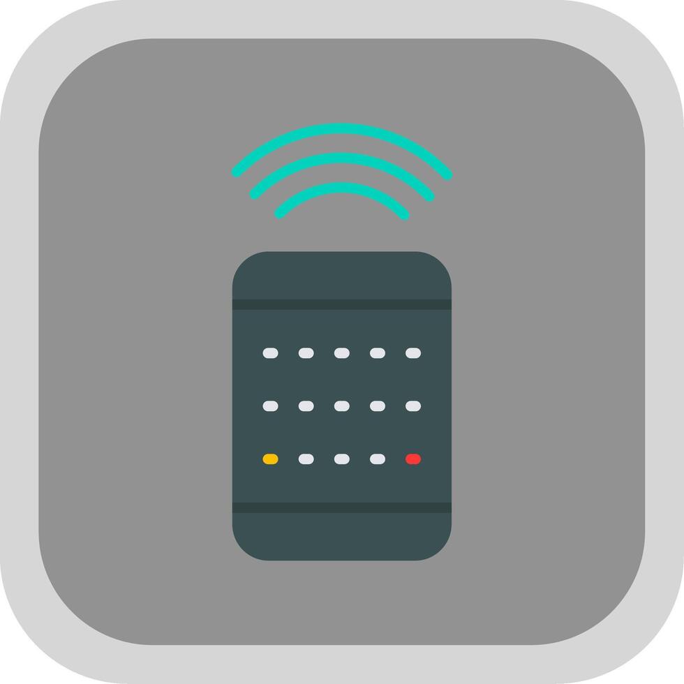Remote Control Flat round corner Icon Design vector