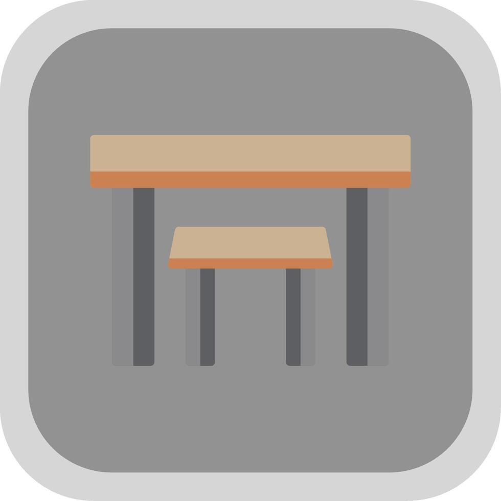 Tables Flat round corner Icon Design vector