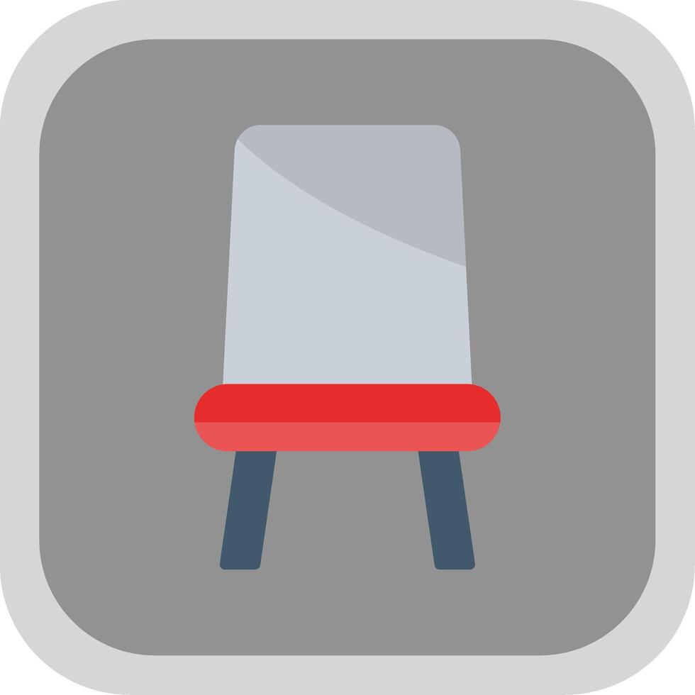 Seat Flat round corner Icon Design vector