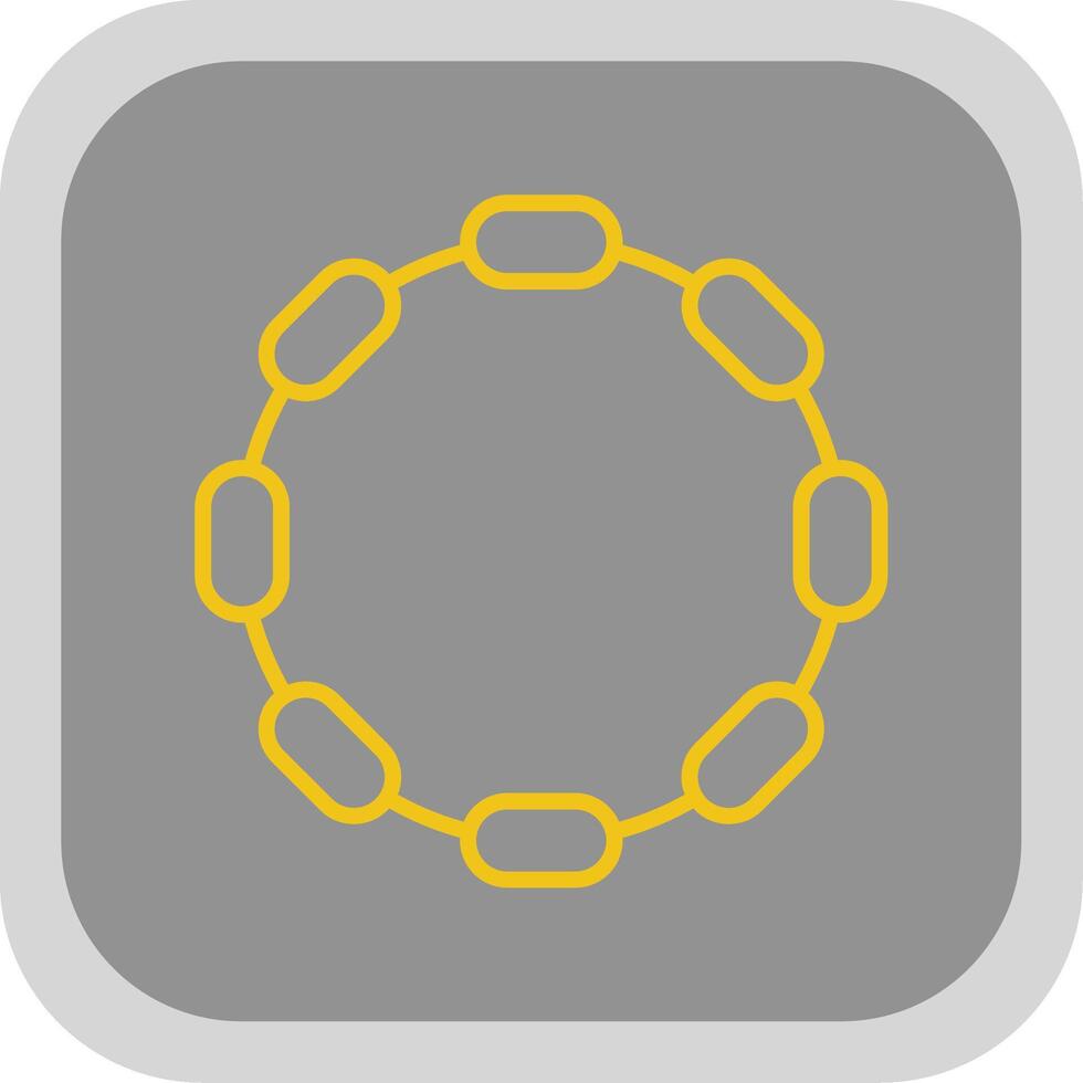 Chain Flat round corner Icon Design vector