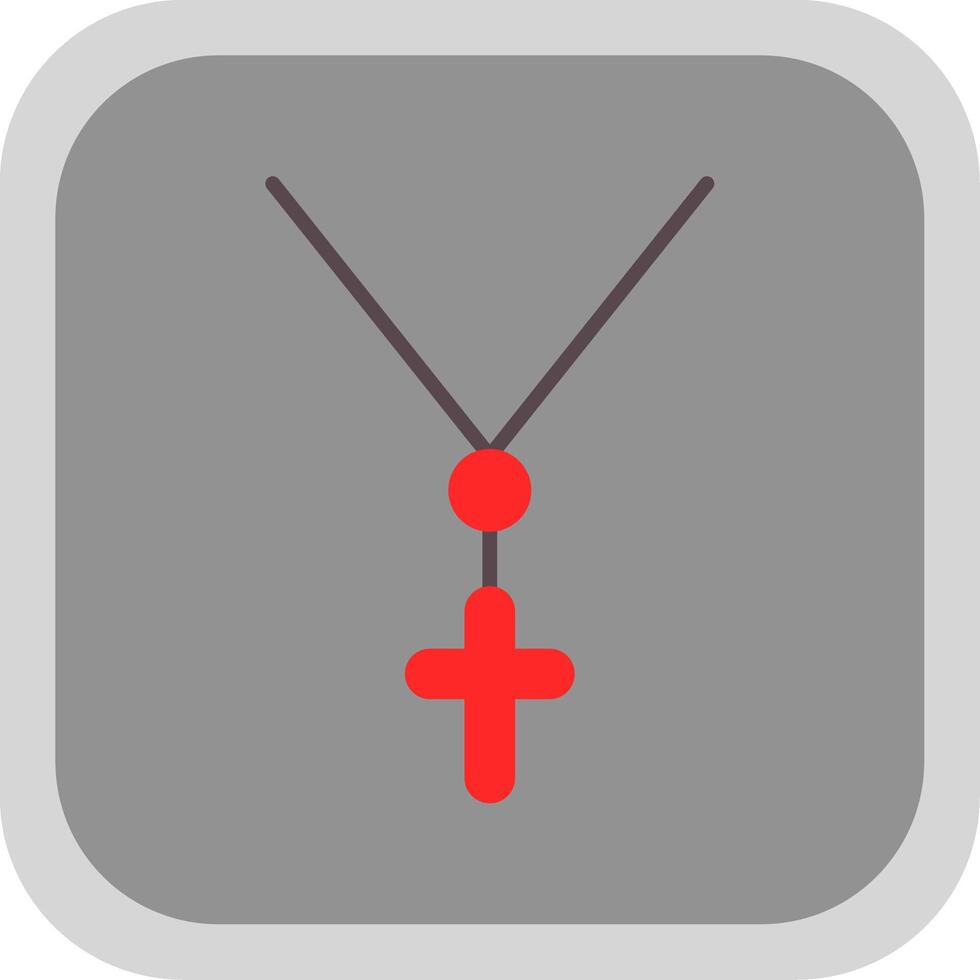Anj Flat round corner Icon Design vector