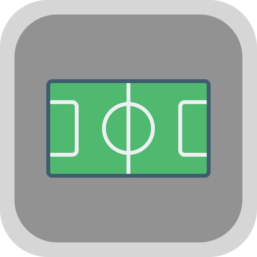 Table Football Flat round corner Icon Design vector