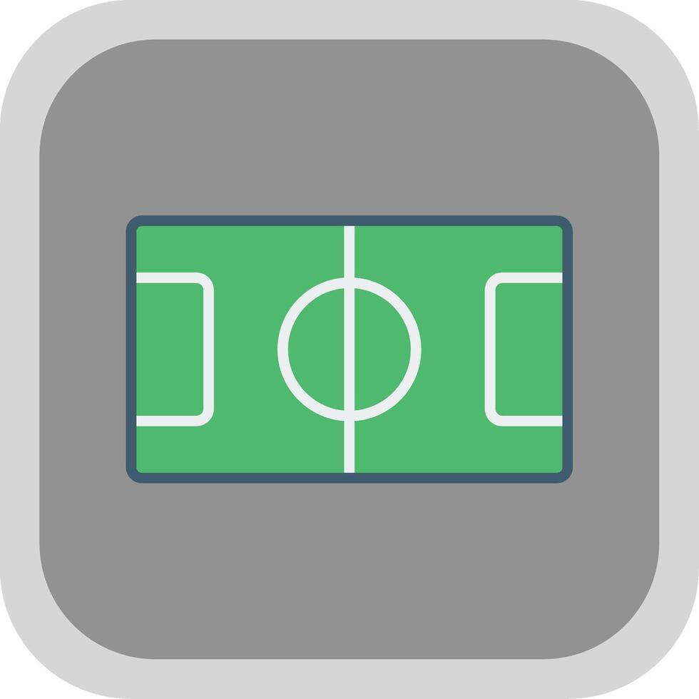 Table Football Flat round corner Icon Design vector