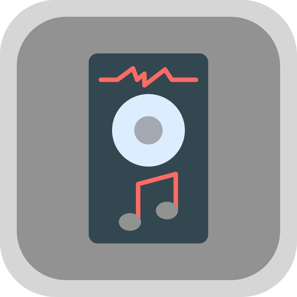 Mixer Flat round corner Icon Design vector